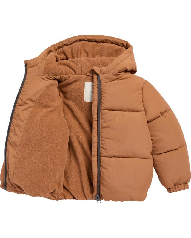 Doudoune à capuche garçon, marron (KiK Pufferjacke mit Kapuze (braun)) — KiK, produit allemand authentique au Maroc