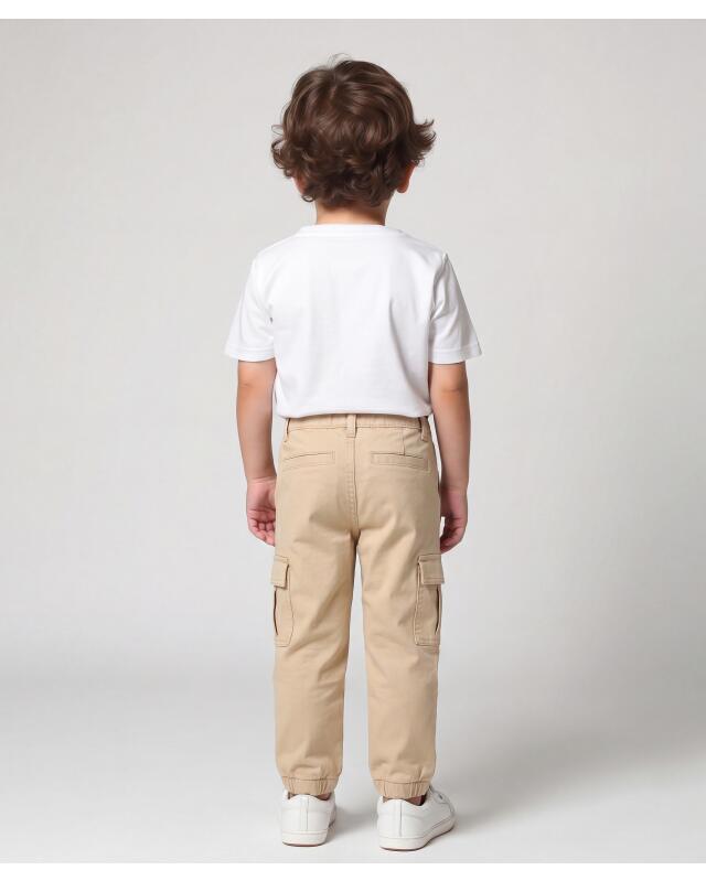 Pantalon cargo garçon, beige (KiK Cargohose in Beige (Beige)) — KiK, produit allemand authentique au Maroc