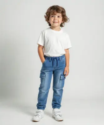 Jeans mit Cargotaschen