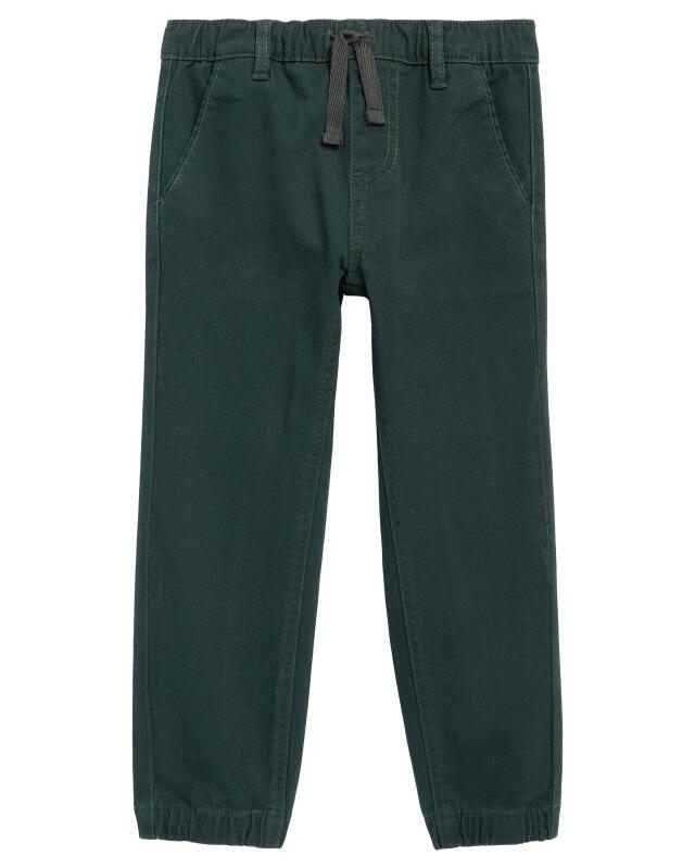 Twill trousers for boys, dark green (KiK Grüne Twillhose (dunkelgrün)) — KiK, authentic German product in Morocco