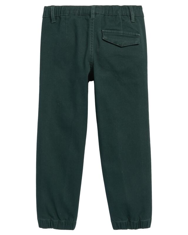 Twill trousers for boys, dark green (KiK Grüne Twillhose (dunkelgrün)) — KiK, authentic German product in Morocco