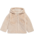 Kunstfelljacke mit Kapuze Beige