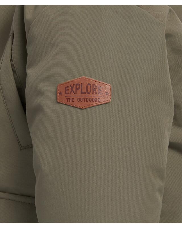 Parka à capuche garçon, vert foncé (KiK Parka mit Kapuze (dunkelgrün)) — KiK, produit allemand authentique au Maroc