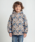 Softshelljas met dinosaurussen beige