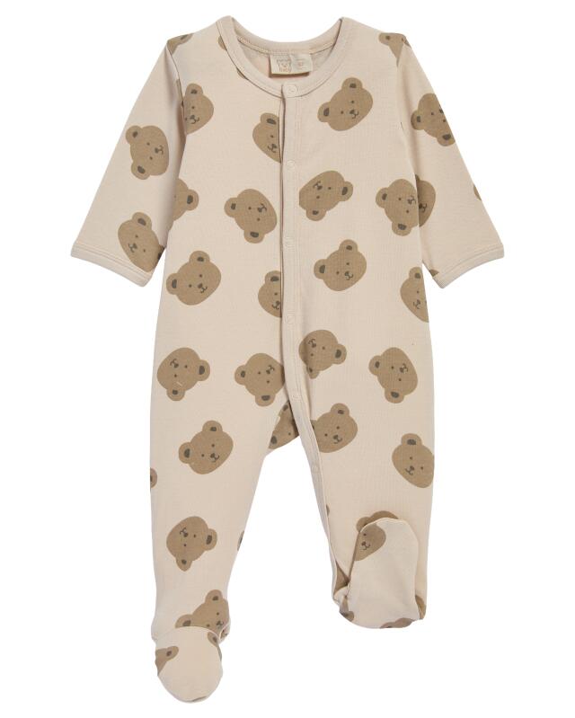 Pyjama à oursons naissance garçon, crème (KiK Newborn Schlafanzug Teddys (creme)) — KiK, produit allemand authentique au Maroc