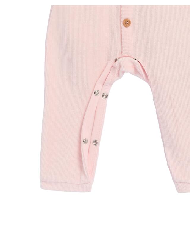 Grenouillère en velours naissance fille, rose clair (KiK Newborn Velours-Strampler (hellrosa)) — KiK, produit allemand authentique au Maroc