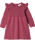 Feinstrickkleid mit Noppenstruktur dunkelrosa