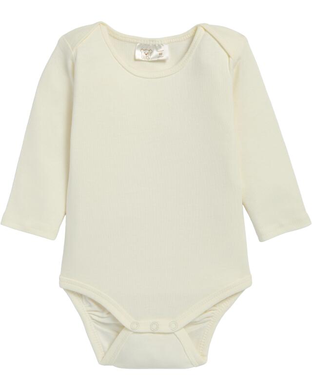 Body + grenouillère ours bébé fille, crème (KiK Body + Strampler Bär (creme)) — KiK, produit allemand authentique au Maroc
