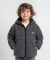 Teddyjacke mit Kinnschutz dunkelgrau