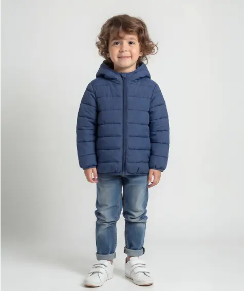 Blaue Leichtsteppjacke