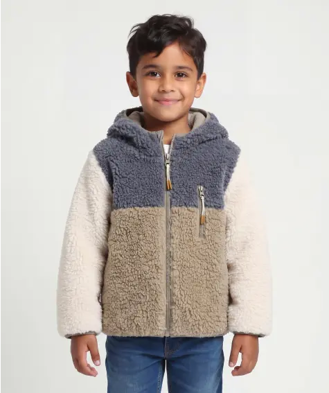 Teddyjacke Colour-Blocking