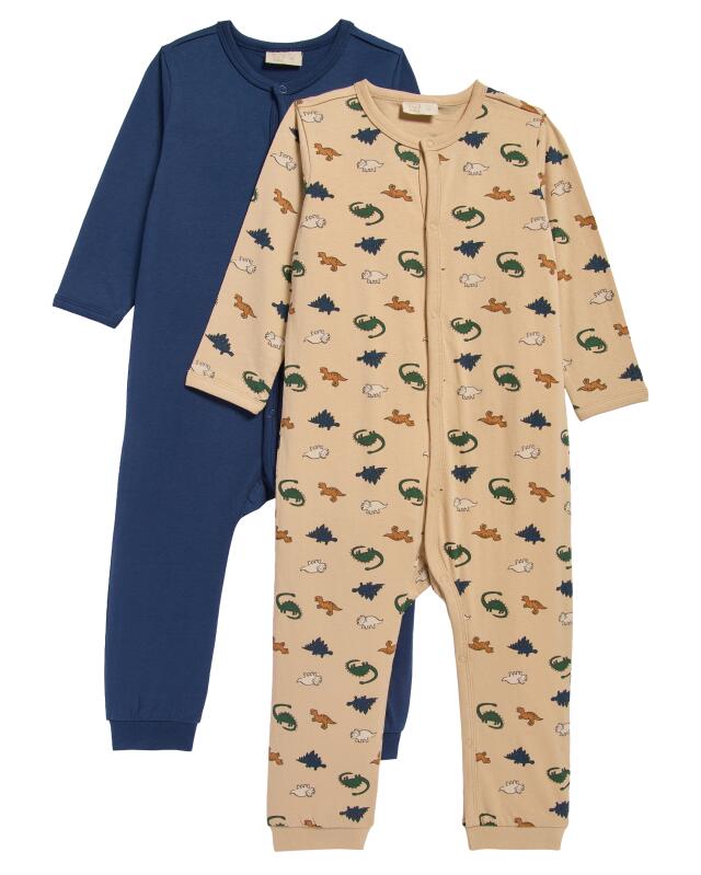 Dino pyjamas for baby boys, natural (KiK Schlafanzüge Dinos (naturfarben)) — KiK, authentic German product in Morocco