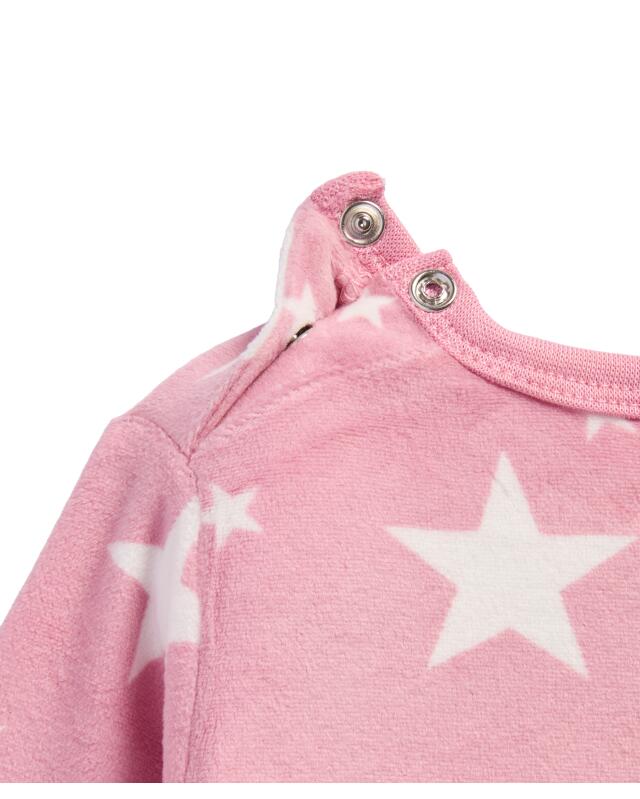 بيجامة بنقشة نجوم شاملة للرضيعة، وردي (KiK Pyjama mit Sternen-Allover-Muster (rosa)) — KiK, منتج ألماني أصلي في المغرب