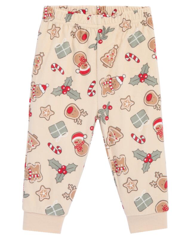 Pyjamas with Christmas motifs for baby girls, natural (KiK Pyjama mit Weihnachtsmotiven (naturfarben)) — KiK, authentic German product in Morocco