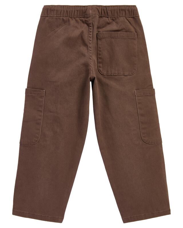 Pantalon cargo en twill garçon, marron (KiK Twill-Cargohose (braun)) — KiK, produit allemand authentique au Maroc