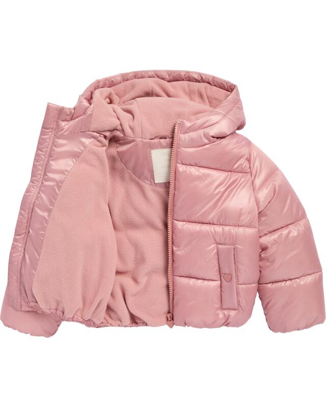 Doudoune légère brillante fille, rose foncé (KiK Glänzende Steppjacke (dunkelrosa)) — KiK, produit allemand authentique au Maroc