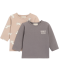 Newborn Langarmshirts Hunde grau