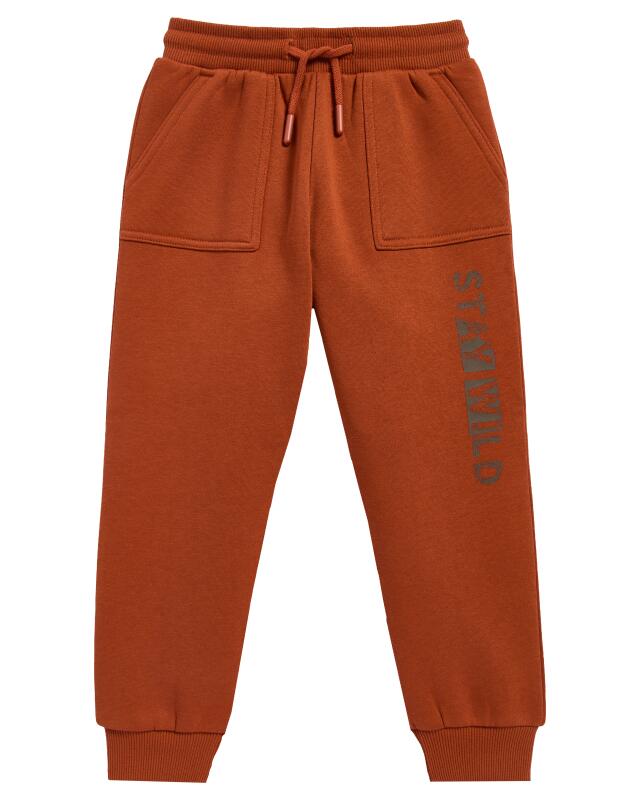 Pantalon de jogging à poches latérales garçon, marron rouille (KiK Jogginghose mit Seitentaschen (rostbraun)) — KiK, produit allemand authentique au Maroc