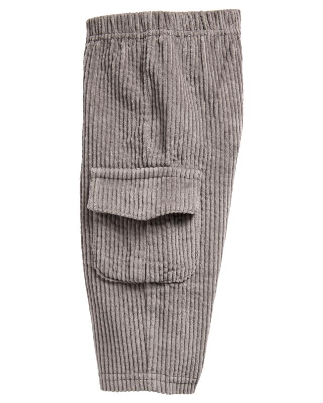 Newborn cotton corduroy trousers for boys, grey (KiK Newborn Cordhose aus Baumwolle (grau)) — KiK, authentic German product in Morocco