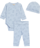 Newborn Mütze + Body + Hose hellblau