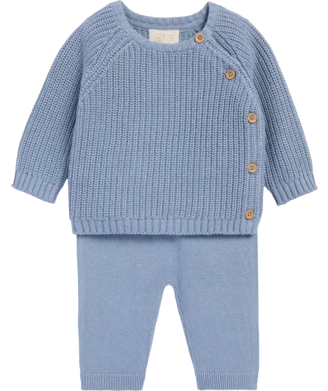 Newborn Strickpullover + Strickhose