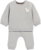 Newborn Sweatshirt + Hose hellgrau melange