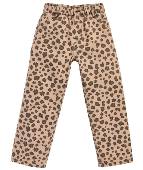 Jeans mit Leo-Allover-Print