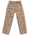 Jeans mit Leo-Allover-Print hellbraun
