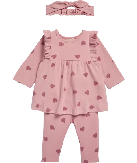 Newborn Stirnband + Langarmshirt + Leggings