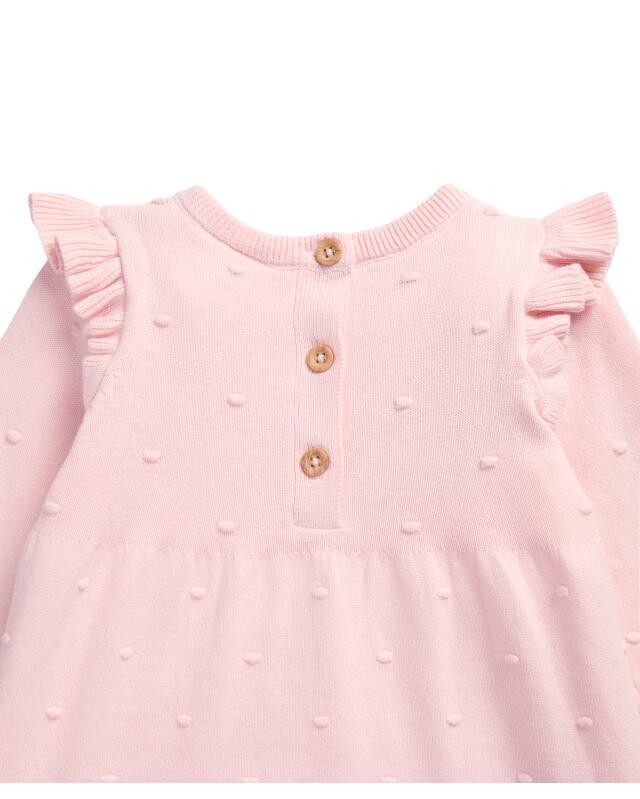 Robe à volants bébé fille, rose clair (KiK Kleid mit Rüschen (hellrosa)) — KiK, produit allemand authentique au Maroc