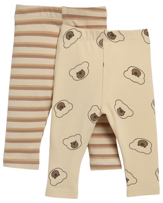 ليجن بنقشة الدببة للرضيعة، إكرو (KiK Leggings Bärchen (naturfarben)) — KiK, منتج ألماني أصلي في المغرب