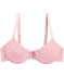 Rosafarbener Push-up-BH rosa