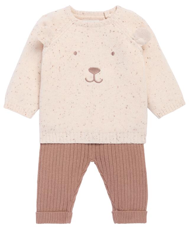 Pull + pantalon en maille naissance garçon, beige (KiK Newborn Strickpullover + Strickhose (Beige)) — KiK, produit allemand authentique au Maroc