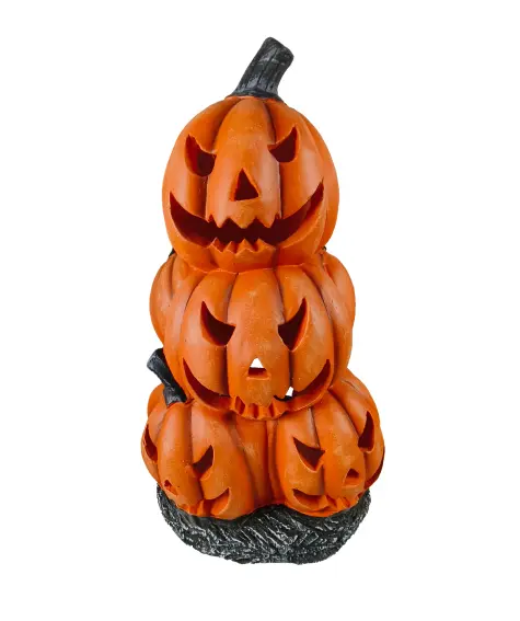 Halloween theelichthouder in de vorm van een pompoen