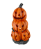 Halloween theelichthouder in de vorm van een pompoen oranje