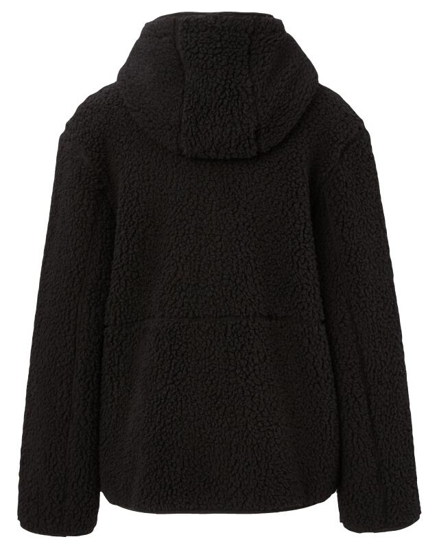 Veste polaire effet teddy femme, noir (KiK Fleecejacke in Teddyoptik (schwarz)) — KiK, produit allemand authentique au Maroc