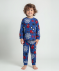 Blauer Pyjama indigo blau