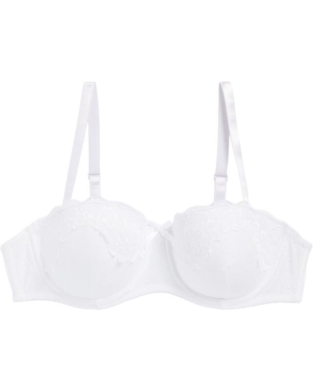 Soutien-gorge balconnet en jacquard femme, blanc (KiK Balconette-BH aus Jacquardstoff (weiß)) — KiK, produit allemand authentique au Maroc