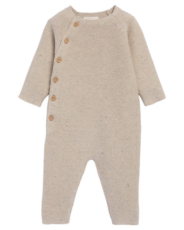 Footless sleepsuit for baby boys, cream — KiK, authentic German product in Morocco