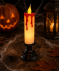 Świeca LED na Halloween beżowy/czerwony