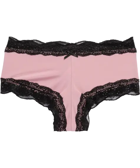 Panty mit Kontrastspitze