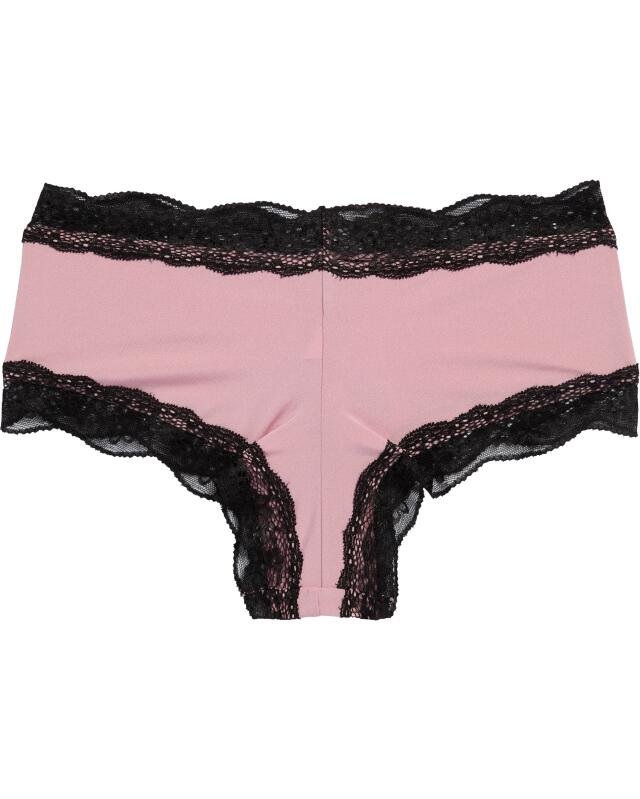 سروال داخلي قصير بدانتيل متباين للنساء، وردي (KiK Panty mit Kontrastspitze (rosa)) — KiK, منتج ألماني أصلي في المغرب