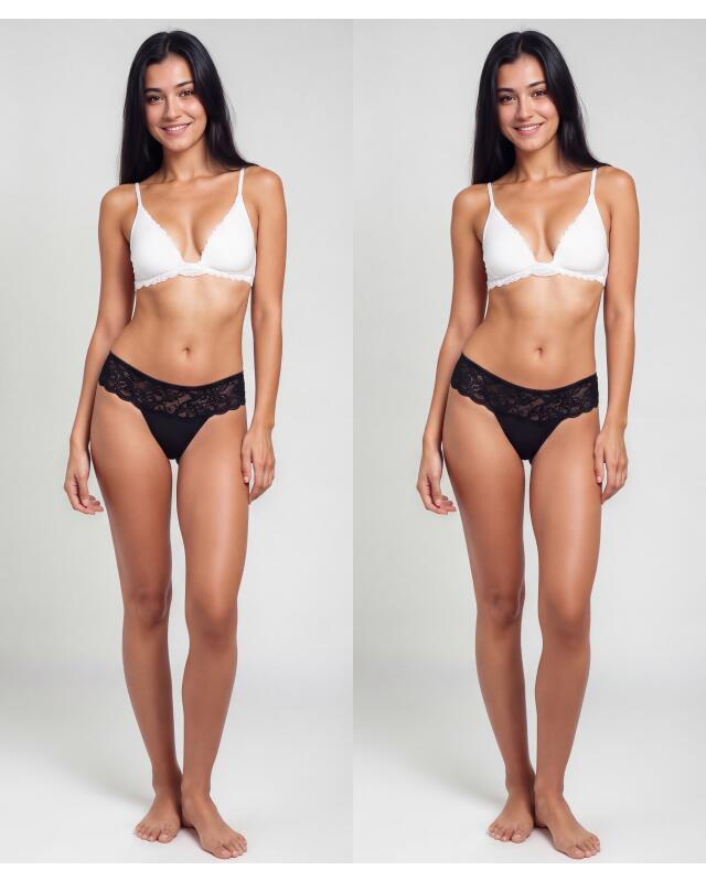 سترينغات بالدانتيل للنساء، أسود (KiK Strings mit Spitze (schwarz)) — KiK, منتج ألماني أصلي في المغرب