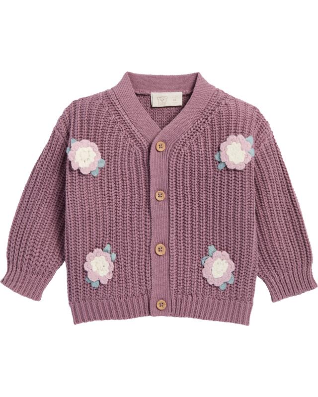 Gilet en maille naissance fille, baie — KiK, produit allemand authentique au Maroc