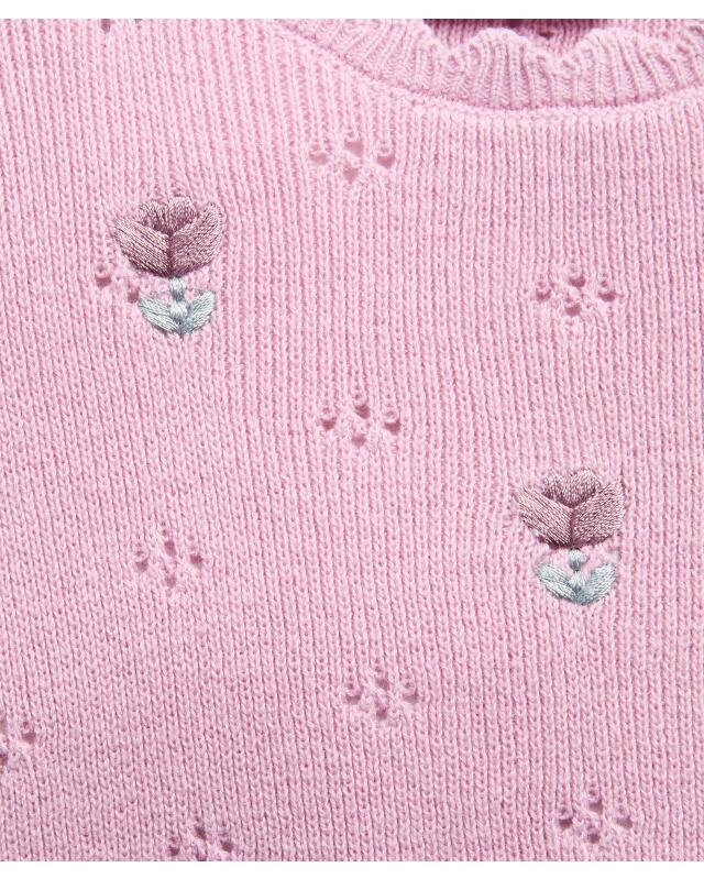 Newborn knitted jumper + trousers for girls, purple (KiK Newborn Strickpullover + Strickhose (lila)) — KiK, authentic German product in Morocco