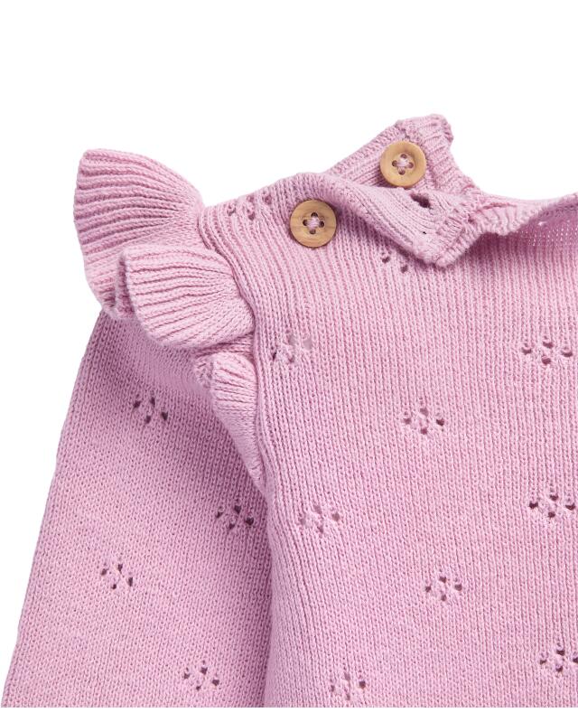 Newborn knitted jumper + trousers for girls, purple (KiK Newborn Strickpullover + Strickhose (lila)) — KiK, authentic German product in Morocco