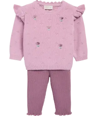 Newborn Strickpullover + Strickhose