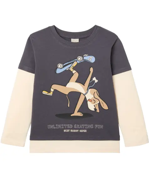 Langarmshirt 2-in-1-Look