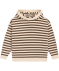 Strickpullover mit Streifen offwhite