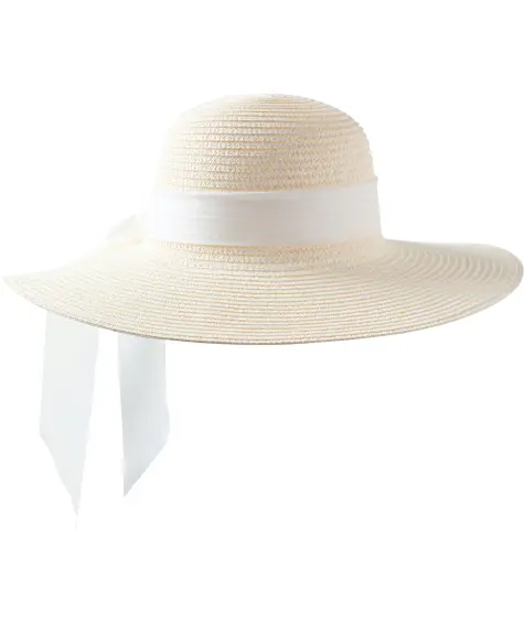 Strohhut mit Zierband